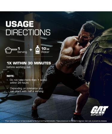 GAT NITRAFLEX Burn Pre Workout Thermogenic Powder - Tropic Thunderburst - 30 Servings | Boost Energy & Fat Burn - Buy Online on GoSupps.com