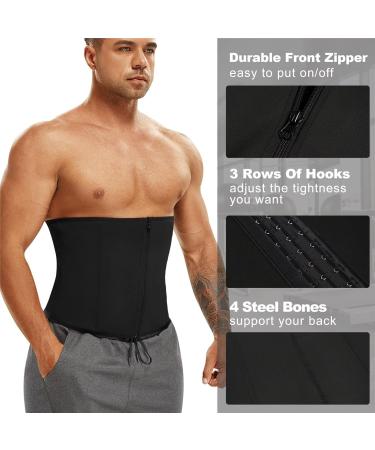Back Support Back Brace Lumbar Support Waist Trainer Corsets Tummy Control Shapewear Sport Workout Girdle Slimming Back Support Belt(Medium) Medium Black - Buy Online on GoSupps.com