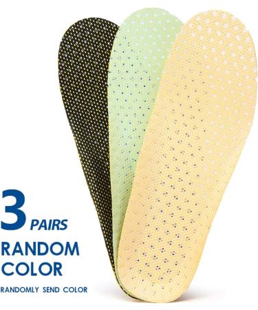3 Pairs Breathable Shoe Insoles for Men - Size L (US 8-11) - Buy Online on GoSupps.com