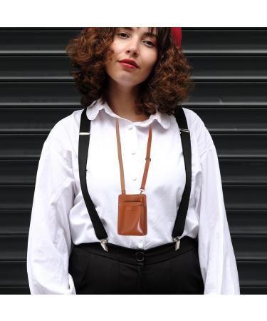 VALICLUD Scissor Pouch PU Leather Hairdressing Tools Storage Bag Salon Barber Hair Stylist Waist Pouch with Adjustable Belt for Combs Shears Brown - Buy Online on GoSupps.com