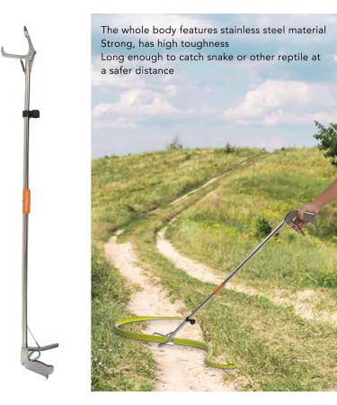 Zerodis Stainless Steel Snake Tong - Long Foldable Reptile Catcher - Buy Online on GoSupps.com