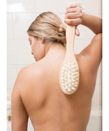 Vegan Dry Brush for Lymphatic Drainage and Cellulite Massage - Cruelty-Free Bristles - Buy Online on GoSupps.com