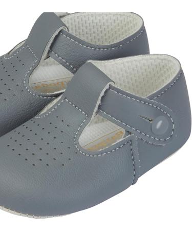 Early Days Baypods Baby Shoes | Soft Soled Pre Walker Shoes | T Bar Style in Grey | Made in England - Buy Online on GoSupps.com