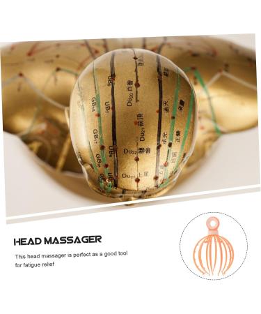 Buy Goohochy Head Massage Device - Tanz-Kreis Handheld Scalp Massager for Stress Relief | Claw Steel Ball Design - 21x15x15cm Orange - International Shipping Available - Buy Online on GoSupps.com
