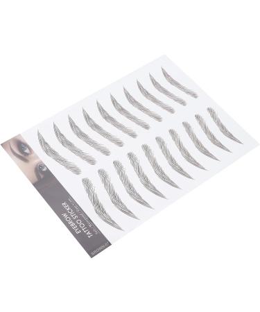 Autocollant de tatouage de sourcil imperm able professionnel transfert imperm able maquillage sourcil autocollant de sourcil imperm able pour les femmes (MARRON-07) - Buy Online on GoSupps.com