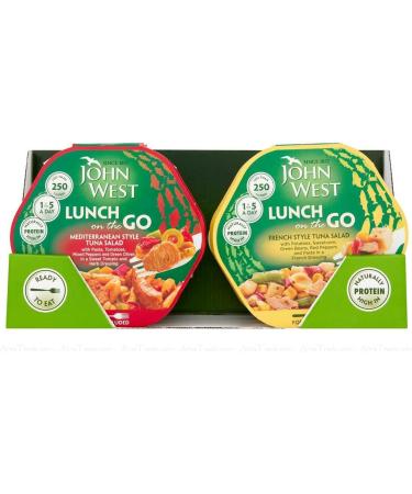 John West Lunch On The Go Tasty Ready to Eat Fish Tuna Salad - Pack of 6 x 220g - Buy Online on GoSupps.com