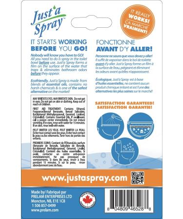 Just a Spray Before You Go Toilet Odor Eliminator Baby Powder 4 ml 3-Pack - Poop Spray Pocket Toilet Spray Travel Size Personal Freshener. - Buy Online on GoSupps.com