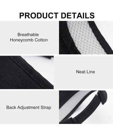 TROUNISTRO 4PCs Unisex Visor Cap - Breathable Adjustable Sun Shield Hat for Golf Cycling Fishing & Running - Buy Online on GoSupps.com