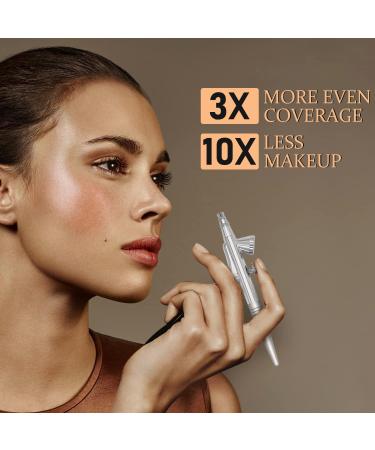 Pinkiou Airbrush Makeup Set with Mini Compressor - 0.4mm Needle and Nozzle for Face, Nail, and Body Paint - RED - Buy Online on GoSupps.com