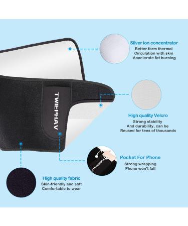 Buy Twiephav Slimming Belt | Adjustable Neoprene Fitness Sauna Sweat Belt for Men & Women - Enhance Weight Loss & Workout Results - Buy Online on GoSupps.com