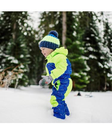 QKURT Kinder Ski Gloves - Warm Dinosaur Gloves for Kids 2-5 Years | Cold Weather Faustlings for Toboggan Snowboard Skating & Cycling - Gray - Buy Online on GoSupps.com