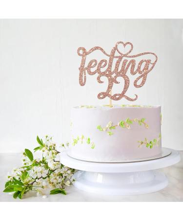 Feeling 22 Cake Topper 22nd Birthday Party Decors Girls Boys Funny 22 Years Old Cake Picks Hello 22 Cheers to 22 Years Twenty Two Theme Photo Props TaylorS Song Series Birthday Favors Rose Gold - Buy Online on GoSupps.com