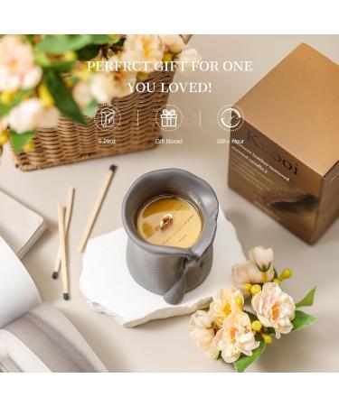 Natural Soy Wax Scented Candles | Aromatherapy Holiday Candle for Men | Cedar & Leather Secret Message - Buy Online on GoSupps.com