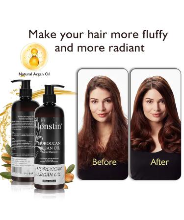 Lonstin Hair Thickening Shampoo 16.9 fl oz - Sulfate-Free Volume Shampoo for Fine & Thin Hair - Ideal for Oily and Keratin Treated Hair - Men & Women - High Puff Hairstyles - Buy Online on GoSupps.com