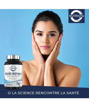 Nutriota Royal Jelly 350 mg | 120 High Concentration Capsules | Royal Jelly Contributes to Optimal Immune System Function | Increases Energy - Buy Online on GoSupps.com