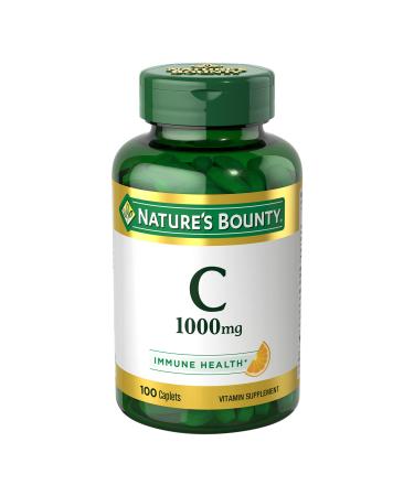 Nature's Bounty Vitamin C 1000 mg 100 Caplets - Buy Online on GoSupps.com