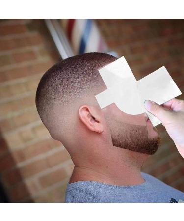 Sonew 5pcs Hairline Enhancement Card - Professional Hairline Applicator Tool for Barbers & Personal Use (White) - Perfect Line Up Solution - Buy Online on GoSupps.com