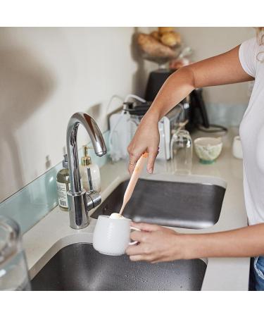 Bottle Sponge Brush - Water Bottle Cup Sponge with Extended Handle - Multi-Function Bottle Cleaner Sponge Brushes for Cleaning Baby Bottle Mugs Kitchen Glasses Pink - Buy Online on GoSupps.com