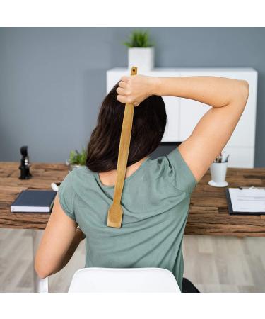 Wooden Back Scratcher & Massage Tool - 2-Piece Set for Itching Relief & Body Relaxation - Buy Online on GoSupps.com