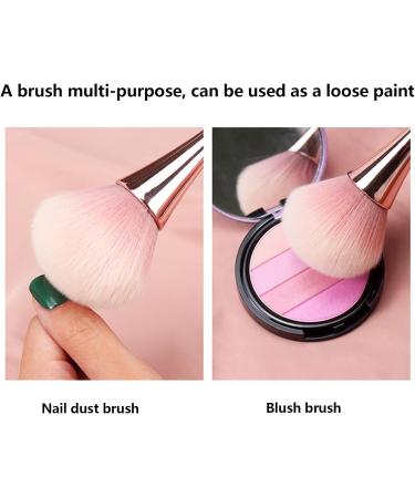 Face Makeup Brushes | Blush Makeup Brush for Loose Powder - Powder Foundation Brush Cosmetic Brushes for Complete Coverage and Prefect Finish Standing four-leaf clover makeup brush gold + PVC - Buy Online on GoSupps.com