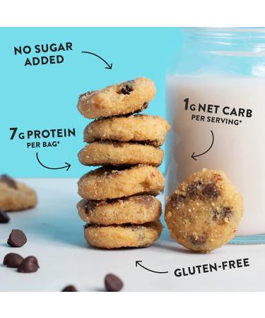 Highkey Keto Chocolate Chip Cookies - Low Carb, Sugar Free, High Protein Snacks | 3 Pack - Buy Online on GoSupps.com