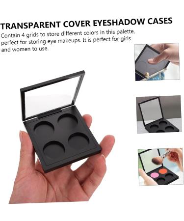 Baluue 5pcs Eye Shadow Blank Empty Cosmetic Eyeshadow Packing Plates Eyeshadow Powder Plate Black As 8.00X7.00X1.30CM Black - Buy Online on GoSupps.com