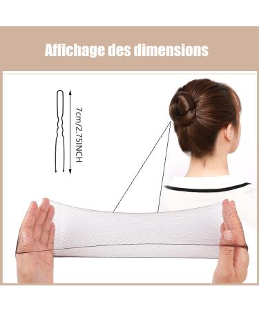 30 Pieces Invisible Hair Networks for Ballet - Elastic Hair Nets with Needles for Kids | Sleeping Hair Accessories in Black Coffee & Gold - Buy Online on GoSupps.com