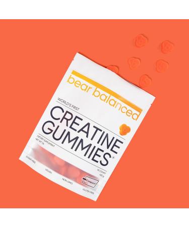 Creatine Gummies for Muscle Growth & Focus | Creatine Monohydrate L-Theanine & B12 | Peach Mango 90 Count - Buy Online on GoSupps.com