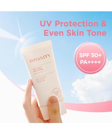 Zinc Sun Lotion SPF 50+ | UV Protection Hydrating & Lightweight | Korean Skincare Non-Greasy for All Skin Types - 1.7 fl oz - Buy Online on GoSupps.com
