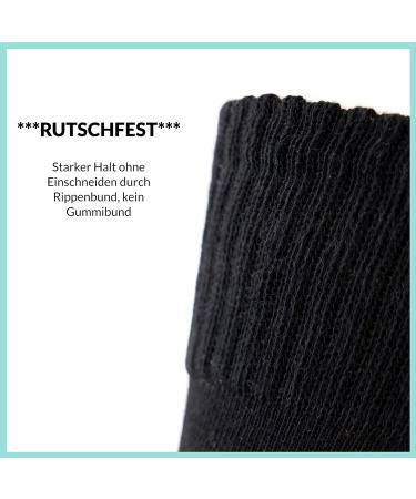 Buy FOOTNOTE 3 Pairs Padded Hiking Socks for Men & Women - No Elastic Waistband Black (Sizes 39-42) | Comfortable Work & Sports Socks - International Shipping Available - Buy Online on GoSupps.com