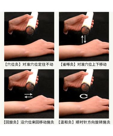 Moxibustion Sticks - 6 Large Rolls of Mulberry Mugwort for Acupuncture | Chinese Moxibustion 200x40mm - Buy Online on GoSupps.com