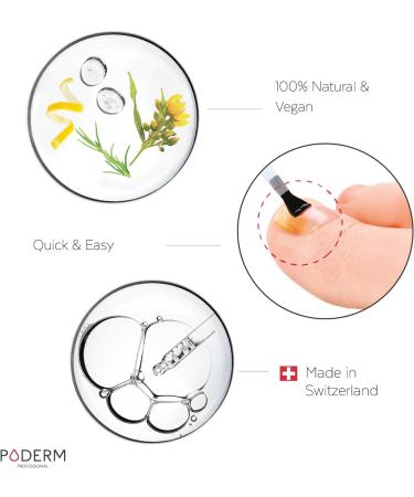 PODERM Yellow & Damaged Nails Treatment | Nail Repair Formula | 100% Natural Ingredients | Swiss Made - Buy Online on GoSupps.com