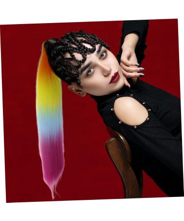 Didiseaon Dreadlocks Wig Wigs Colored Rainbow Hair Extensions Fake Hair Braiding Hair Pre Stretched Hair for Braids Braiding Wig Chemical Fiber High Temperature Yarn To Stretch - Buy Online on GoSupps.com
