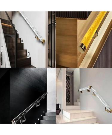 Stairs Handrail for Indoor Interior Staircase Clear HD Crystal Hand Railings/Transparent Acrylic Grab Pole Stairway Hand Railing Safety Handle Bar (Size : 6m(19.7ft)) 4m(13ft) - Buy Online on GoSupps.com