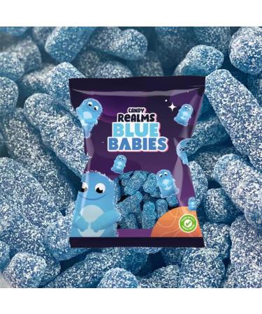 12 x Jelly Blue Babies Bag 190g - Fruit Flavour Sour Jelly Sweets - Buy Online on GoSupps.com