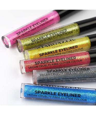 Stargazer Vegan liquid eyeliner glitter fast drying with extremely fine tip pink - Buy Online on GoSupps.com