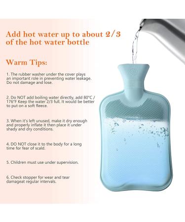 Fleece-Covered 2L Hot Water Bottle for Pain Relief - Leopard Print Hot/Cold Therapy Bag for Back Pain & Menstrual Cramps - Perfect Gift for Her - Buy Online on GoSupps.com