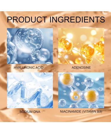 Advanced PDRN Rejuvenating Cream 99% Pure Salmon DNA Collagen Gel with Hyaluronic Acid and Niacinamide Nighttime Skin Repair Inspired Skincare (1) 0.7 Fl Oz (Pack of 1) - Buy Online on GoSupps.com