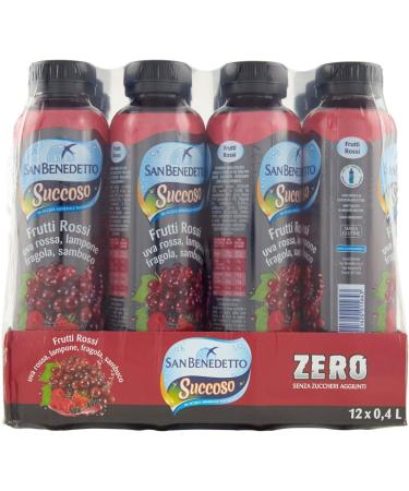 SAN BENEDETTO JUTEUX ZERO RED FRUITS 12 X 40 CL - Buy Online on GoSupps.com