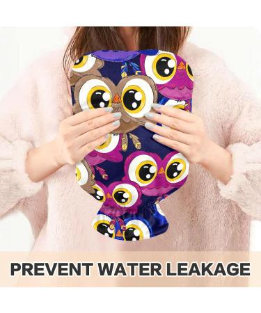Hot Water Bottles with Owl Cover | 2L Heating Pad for Pain Relief & Cold Compress - Buy Online on GoSupps.com