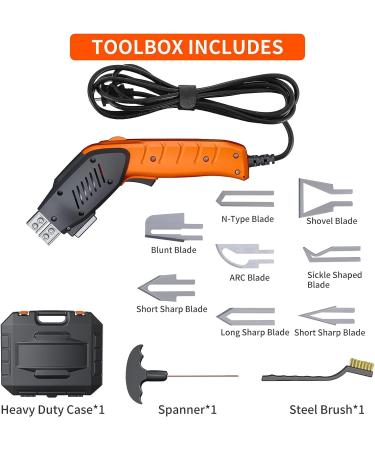 RONGTER Electric Hot Knife Foam Cutter with 8 Blades - Fabric, Rope, and Foam Cutting Tool - Buy Online on GoSupps.com