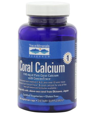 Trace Minerals Research Coral Calcium Vegetarian Caps 60 Vegetarian Caps - Buy Online on GoSupps.com