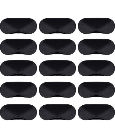 30 Pieces Blindfold Eye Cover Sleep Mask for Games Party Sleeping Travel with Nose Pad and Adjustable Strap (Black)