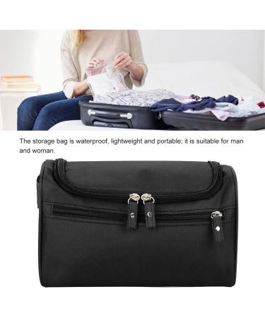 Jerliflyer Waterproof Storage Bag for Razors & Travel Essentials - Portable Shampoo & Washing Organizer for Men & Women (Black) - Buy Online on GoSupps.com