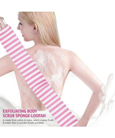 Back Scrubber Exfoliating Loofah for Men Shower Exfoliator Strap with Handle Soft Belt with Cleaning Pad to Clean Body Natural Bath Scrubbing Deep Cleansing Backwash Bathroom (Back Scrubber) - Buy Online on GoSupps.com