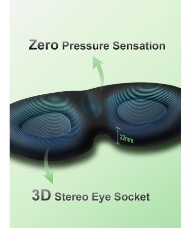 LC-Dolida 3D Sleep Eye Mask - Zero Eye Pressure 100% Light Blocking Soft Travel Blindfold - Buy Online on GoSupps.com