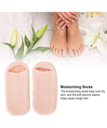 Moisture Socks for Rough Skin - 2-Piece Spa Gel Socks with Essential Oil - Soft Moisturizing Socks at Home (Orange) - Buy Online on GoSupps.com