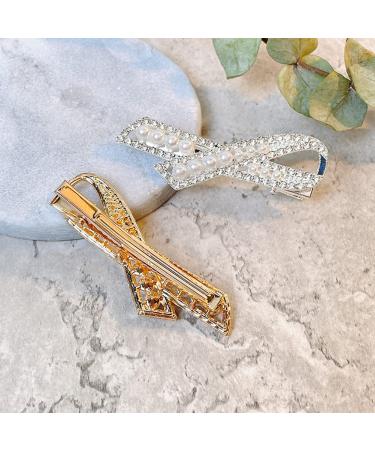 Crystal Flower Hair Clips for Women - Non-Slip Rhinestone Alligator Clips for Weddings Parties & Everyday Use - Buy Online on GoSupps.com