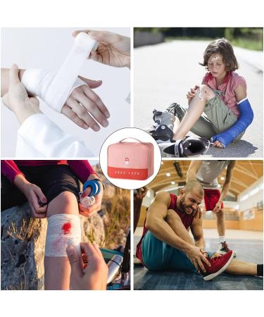 Large Capacity Waterproof Medication Bag - 2 Pack for Home Office & Travel - Pink Medical Emergency Storage - Buy Online on GoSupps.com