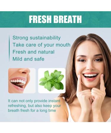 2pcs Bad Breath Eliminating Serum - Mint Purify Odor Herbal Extract - Portable Treatment for Adult Mouth Smell - Mild and Effective - Buy Online on GoSupps.com